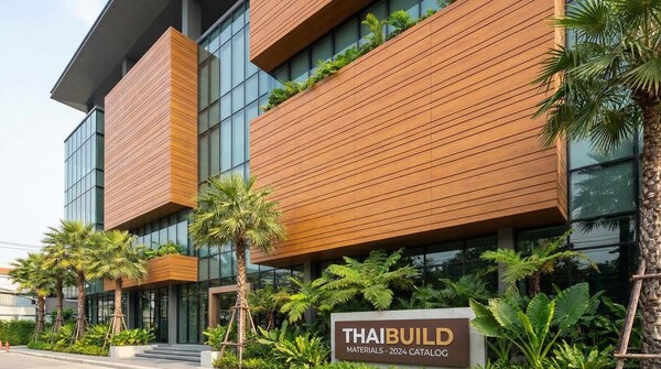 Facade clad with fibre cement wood-substitute boards