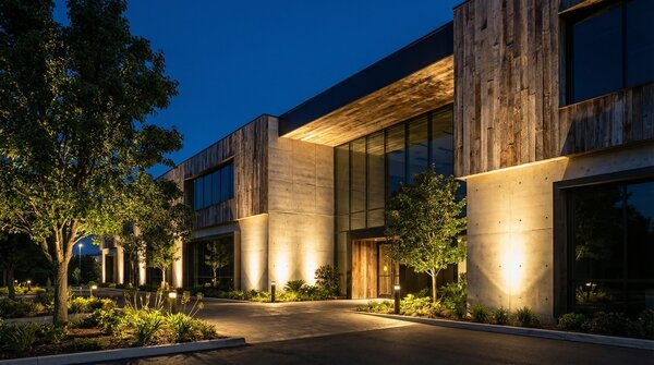 Architectural LED projector lighting façade and landscape